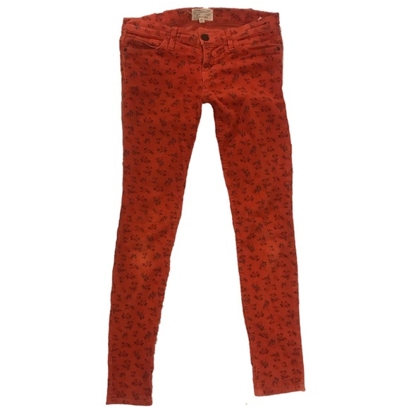 Current/Elliott Pants - Current/Elliot orange corduroys size 26